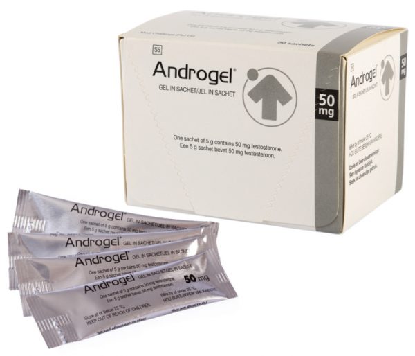 Androgel Gel in Sachet 50mg testosterone gel